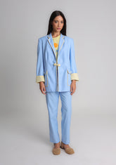 Blazer Navy azul e amarelo