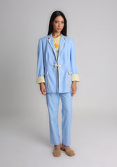 Blazer Navy azul e amarelo