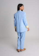 Blazer Navy azul e amarelo