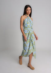 Vestido Adriana Maracujá Azul