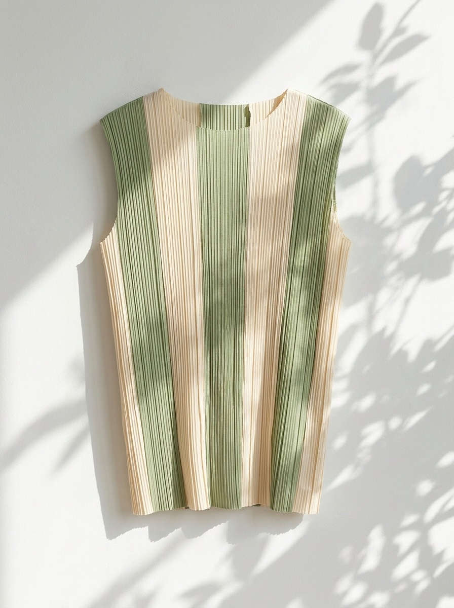 Blusa Sara Listra Capim Limão e Branca